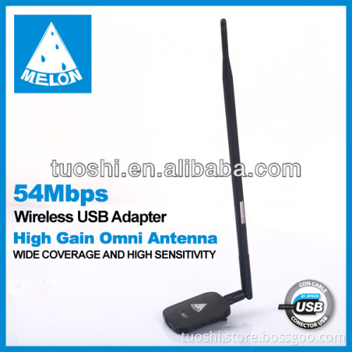 popular model N87,Ralink 3070 Chipset 150Mbps wireless adapter 6 dBi detachable antenna with clip